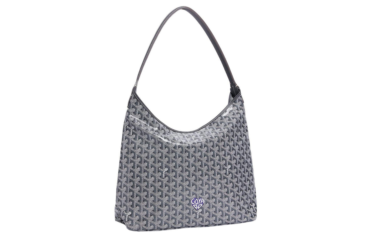 GOYARD Bohème Hobo Canvas With Leather Shoulder Bag Combo Bag Handbag, Shoulder Bag Women's