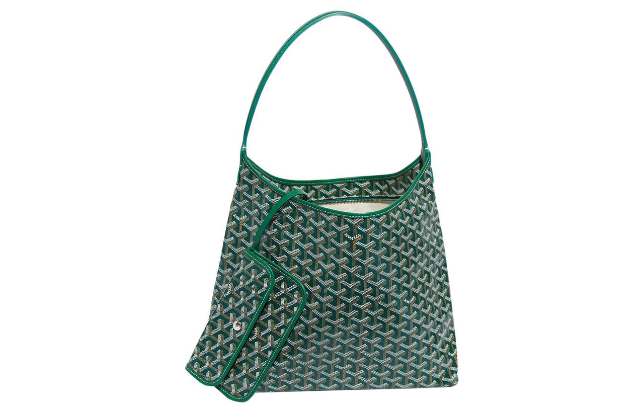 GOYARD Bohème Hobo Canvas With Leather Shoulder Bag Combo Bag Handbag, Shoulder Bag Women's
