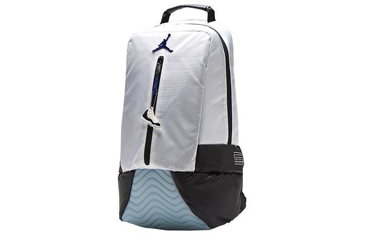 Air Jordan AJ11 Laptop Bag Schoolbag Backpack Basketball Zipper White 9A1971-637
