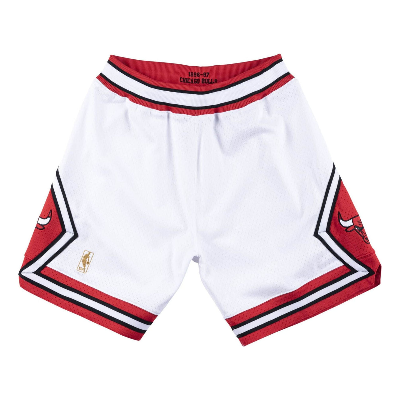 Mitchell & Ness NBA Authentic Shorts Chicago Bulls 1996-97 'White Red' ASHRCP19040-CBUWHIT96