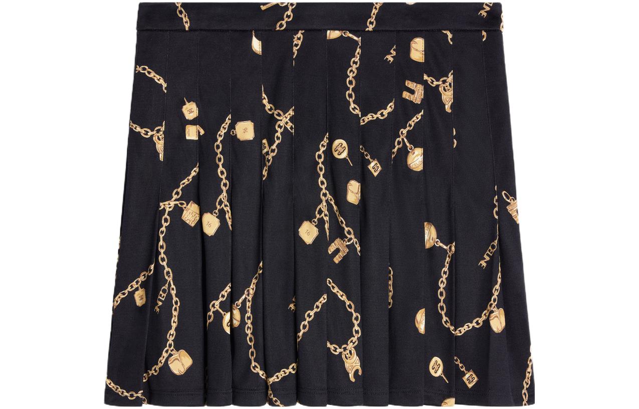 CELINE Casual Short Skirts Women's Black