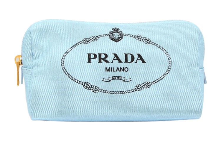 PRADA Cotton Clutch Women's Blue
