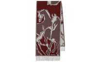 HERMES Knit Scarves Women's Red