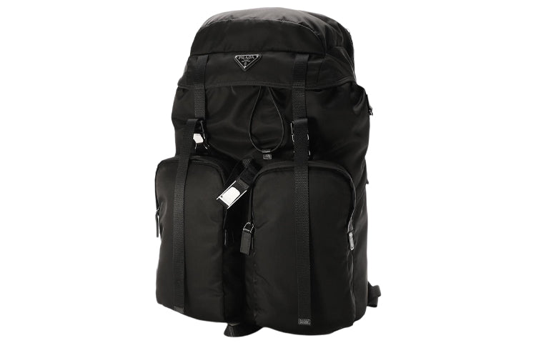 PRADA Cow Leather Backpack Regular Men's Black