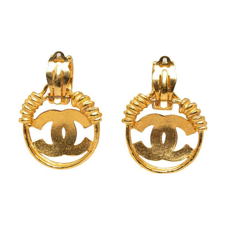 CHANEL 1994 Plated Cc Costume Brooch