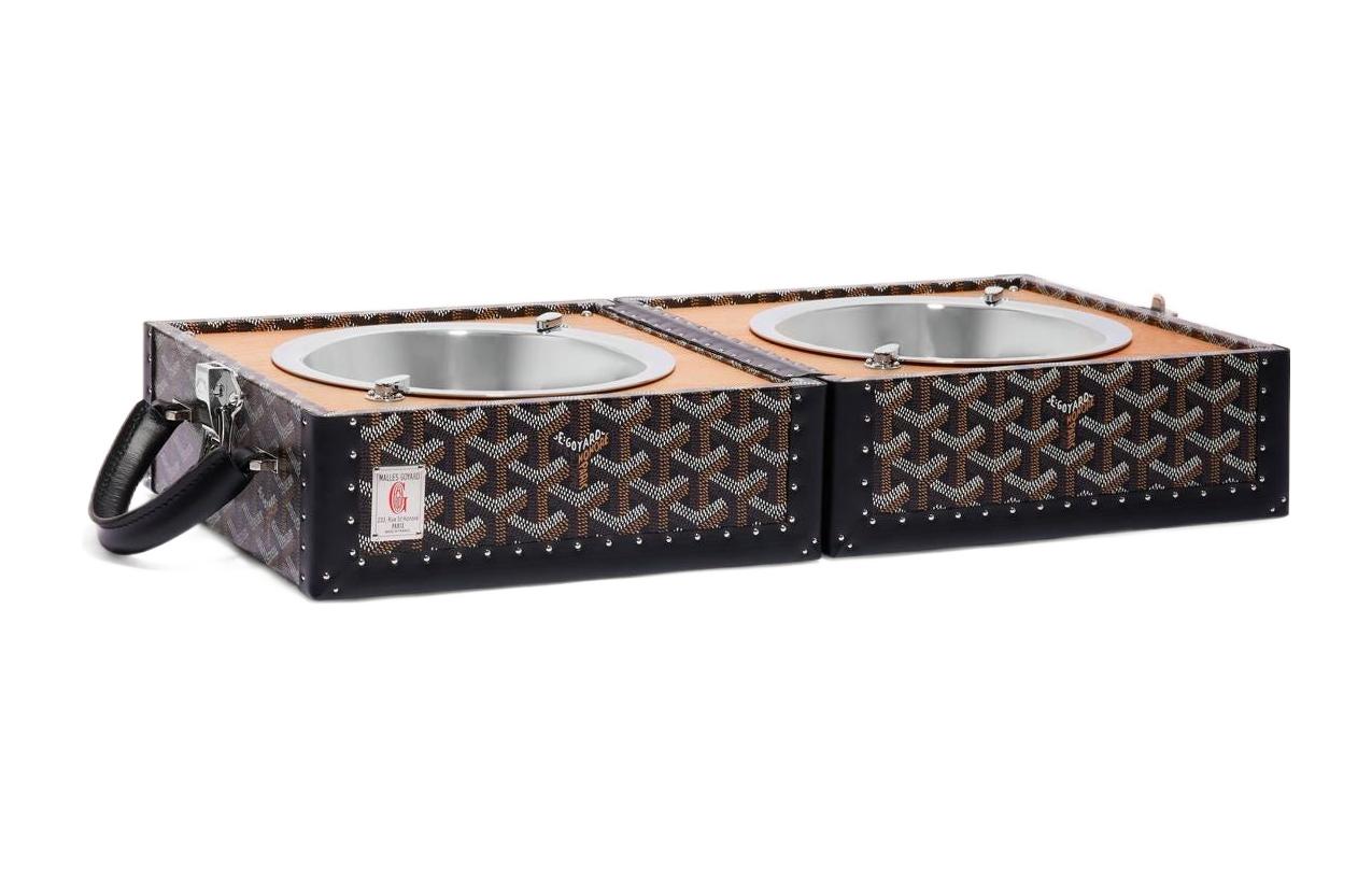 GOYARD Canvas With Leather Portable Pet Handbag Merch Unisex Black