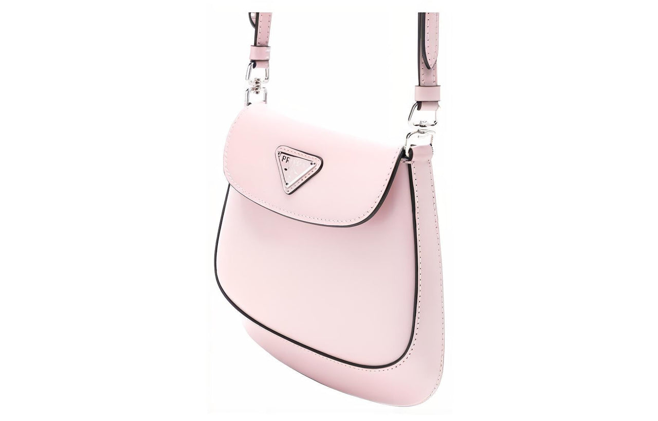 PRADA Cleo Leather Shoulder Bag Crossbody Bag Handbag Women's Pink