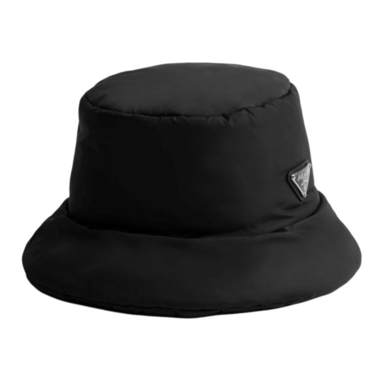 PRADA Enamel Bucket Hats Men's Black