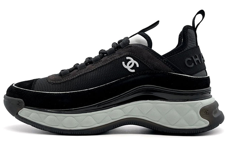 CHANEL Cushioned Anti-Slip And Wear-Resistant Lightweight Low-Top Casual Shoes Women's Black