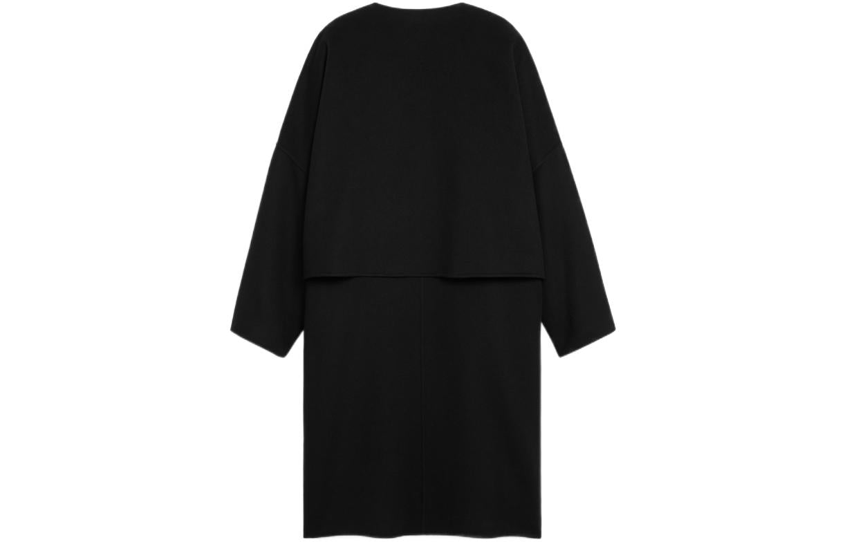 CELINE FW22 Velvet feel Coat Women's Black