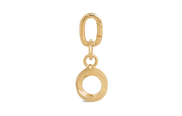 CELINE Brass Charm Bag Accessory Women's Gold