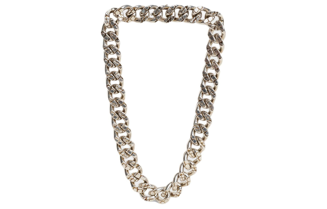 CELINE Brass Necklaces Women's Silver