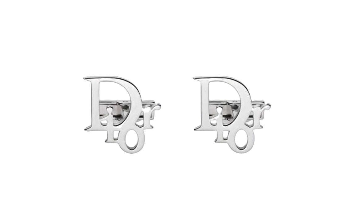 DIOR 925 Sterling Silver Stud Earrings Women's Silver
