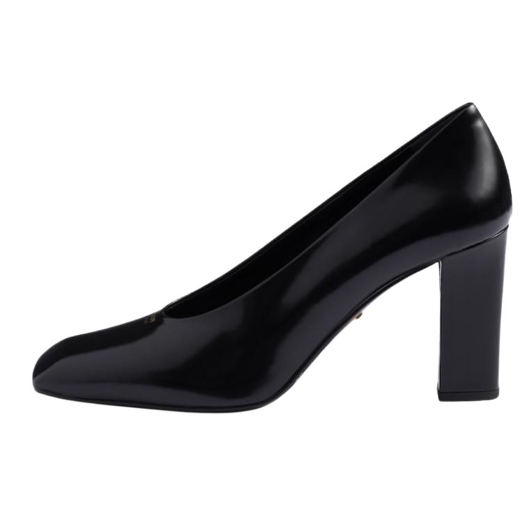 PRADA Chunky Heel High Heels 8.5cm Women's Black