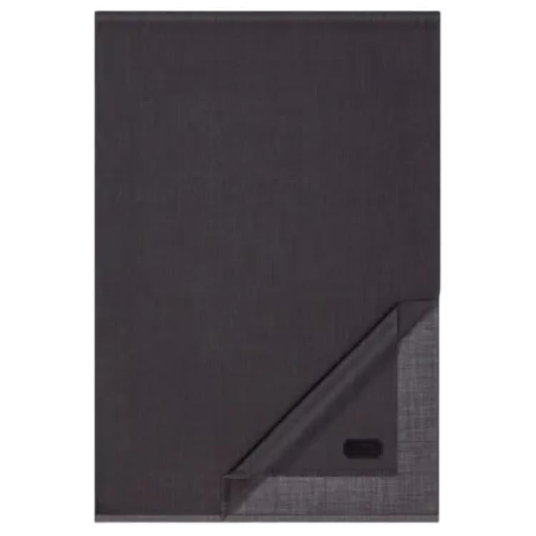 DIOR Mulberry Silk Cashmere Virgin Wool Wool Blend Knit Scarves Women's Coal Gray