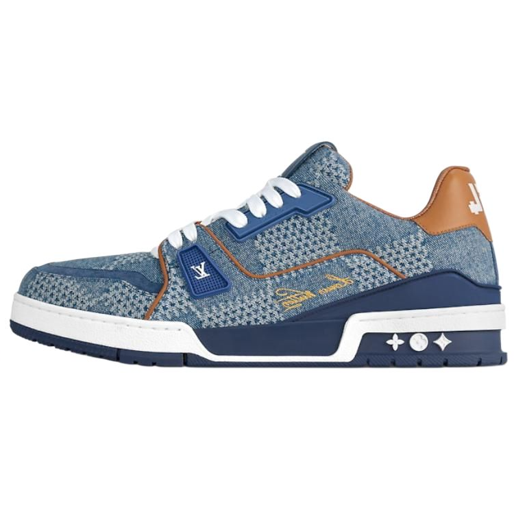 LOUIS VUITTON Lv Trainer أزرق دامييه 3D دينم