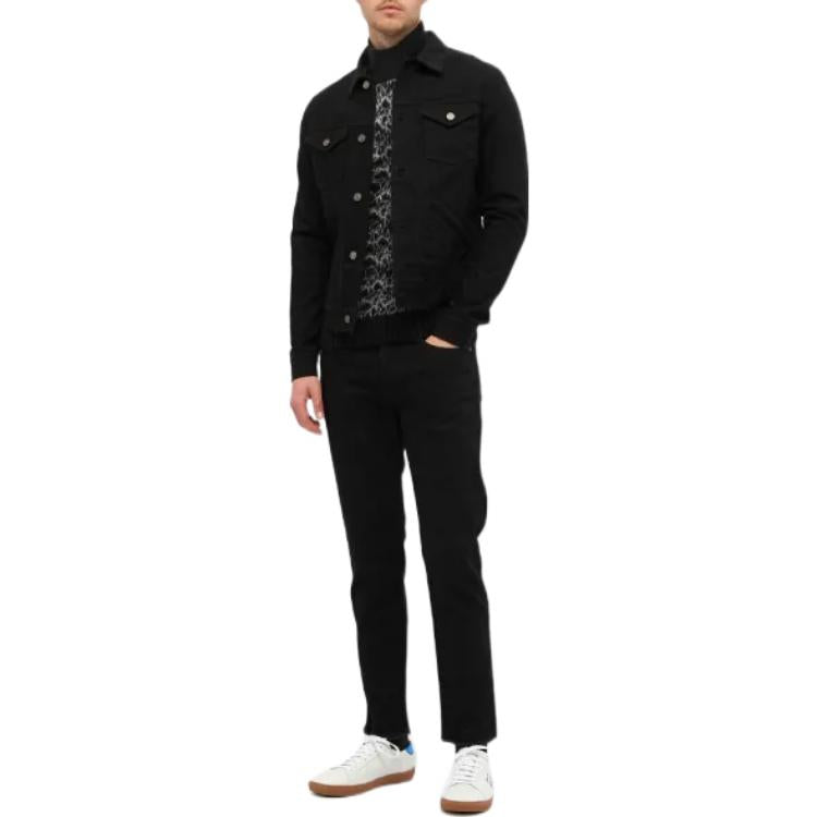 سترة SAINT LAURENT برقبة عالية
