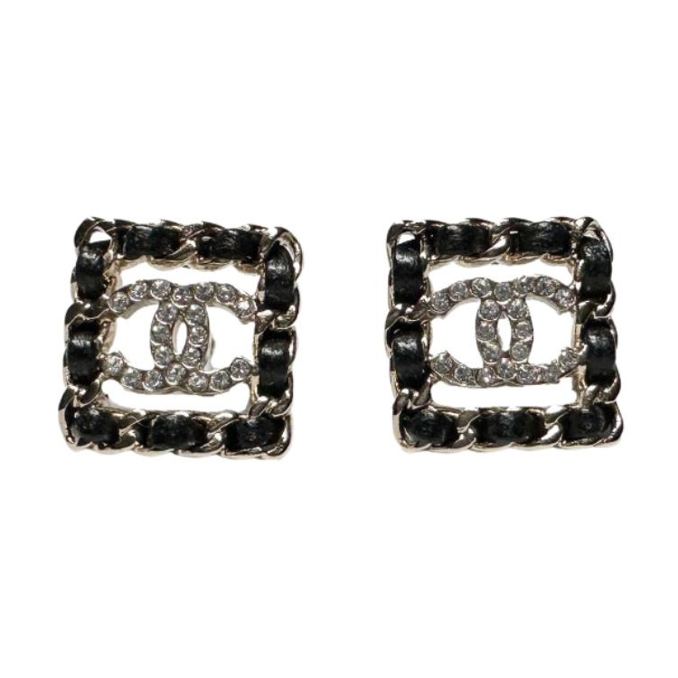 CHANEL - Stud Earrings Women's Black