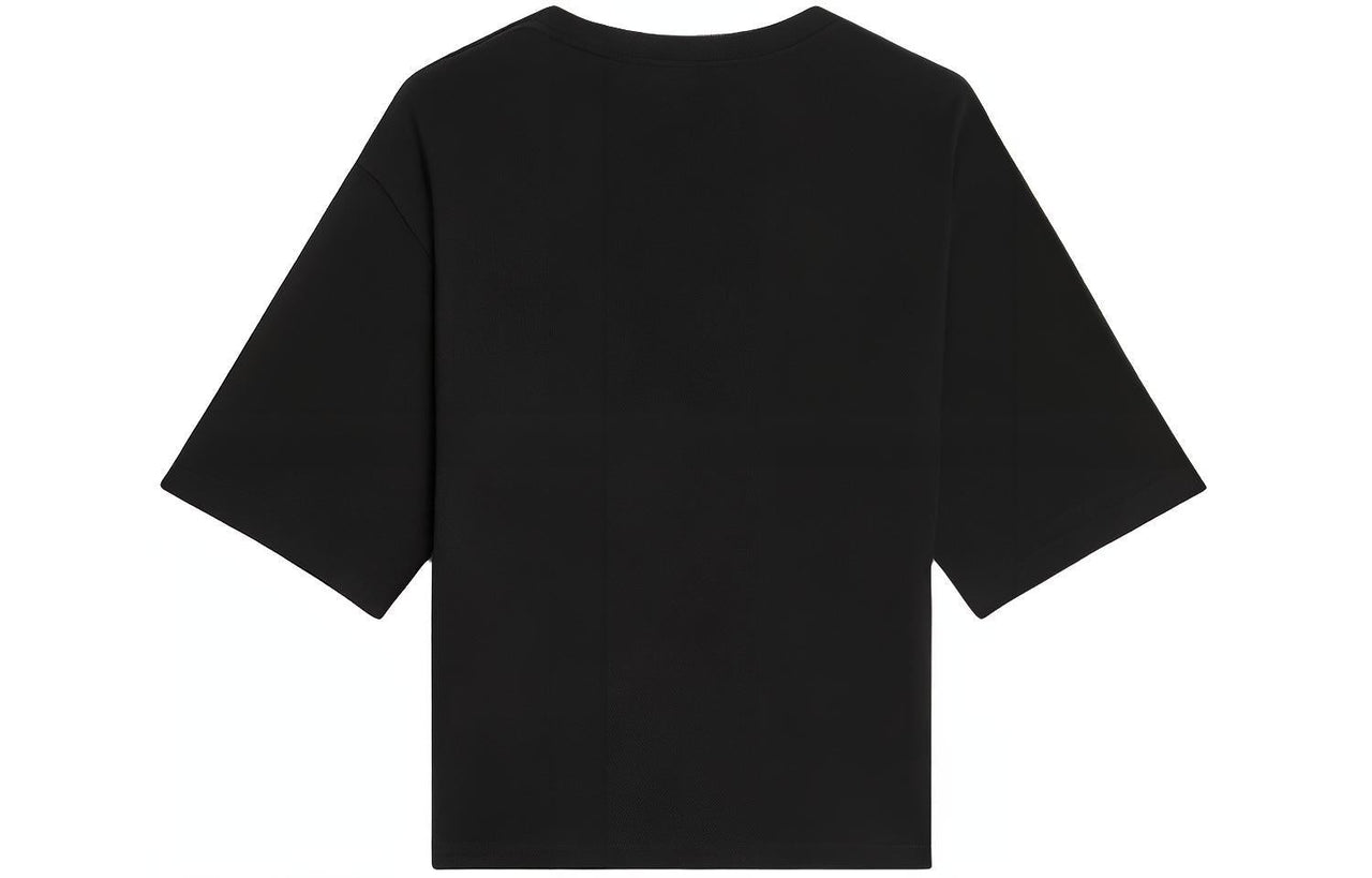 CELINE Drop Shoulder Sleeve T-Shirt Women's Black