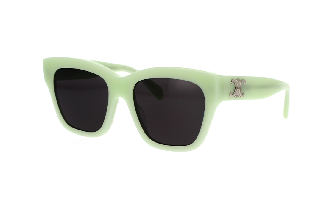 CELINE Acetate Cat Eye Sunglasses Women's Green