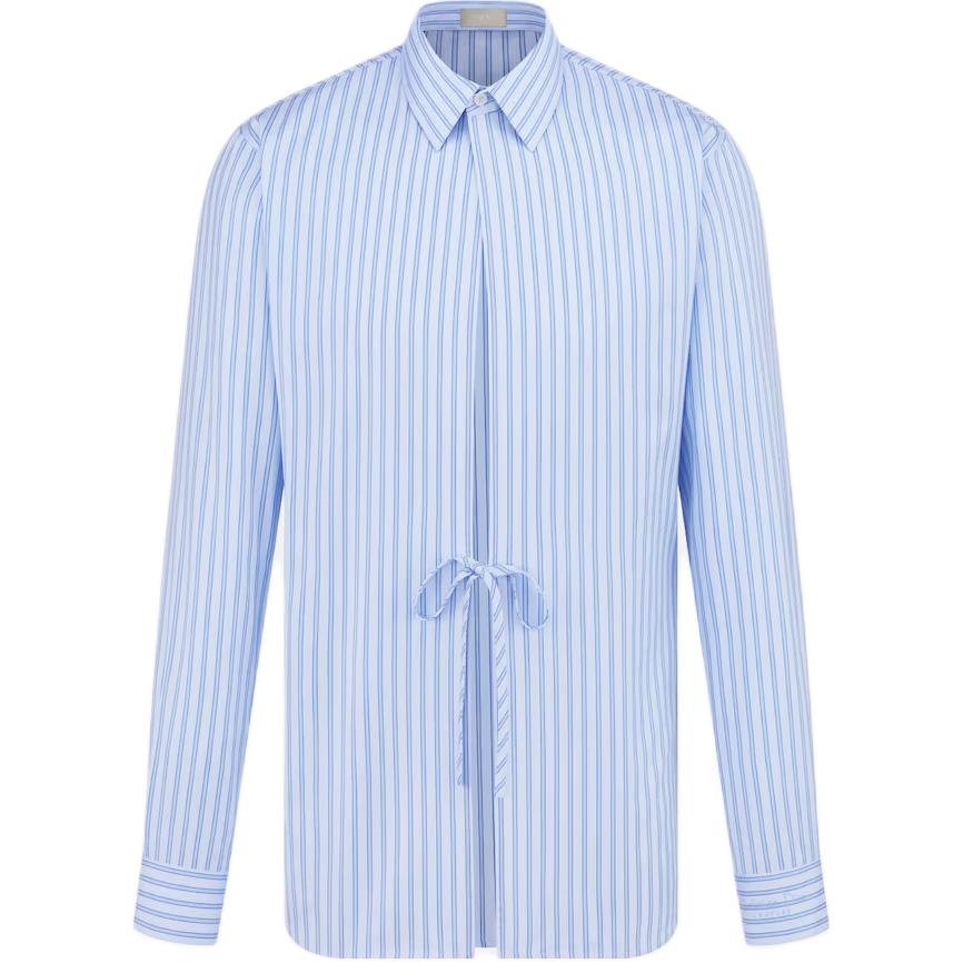 DIOR Shirt With Ties Shirt Men's Blue