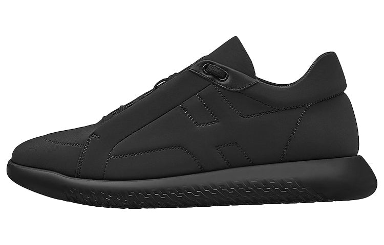 HERMES Avatar Cushioning Anti-Slip And Wear-Resistant Low-Top Casual Shoes Men's Black