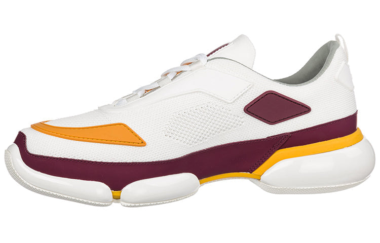 PRADA Cloudbust Thunder Cushioning Anti-Slip Wear-Resistant Breathability Low-Top Casual Shoes Men's White
