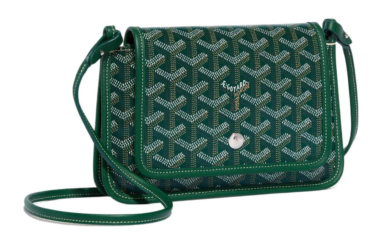 GOYARD Plumet Canvas With Leather Envelope Bag Crossbody Bag Shoulder Bag Unisex Green Multicolor Chestnut Small Heart