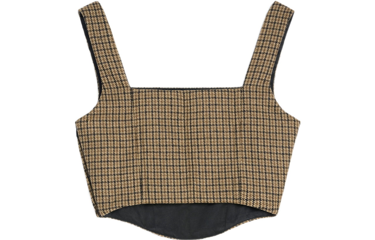 CELINE Camisole Strapless Top Women's Brown