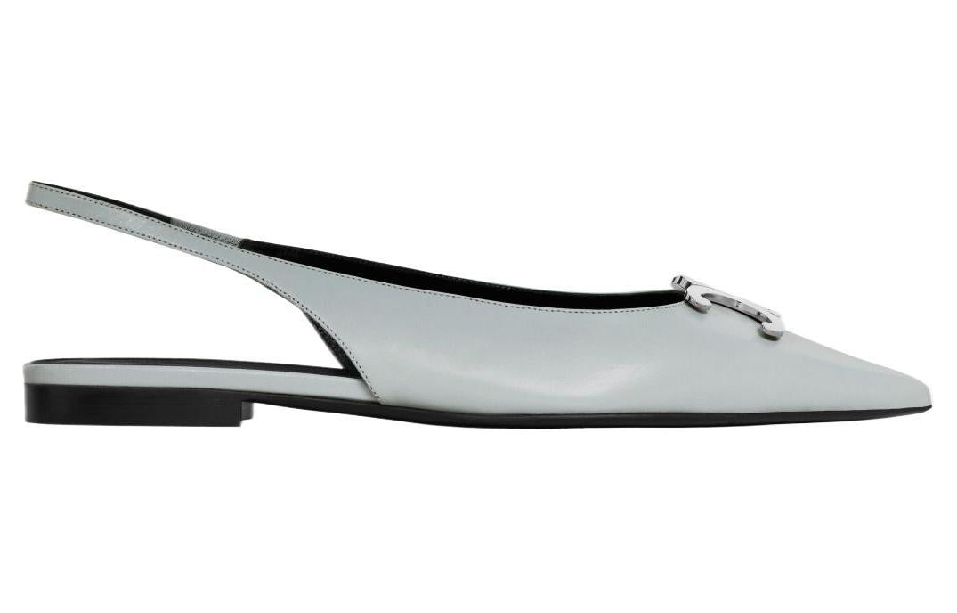 CELINE Casual Single Shoes Women's Light Blue