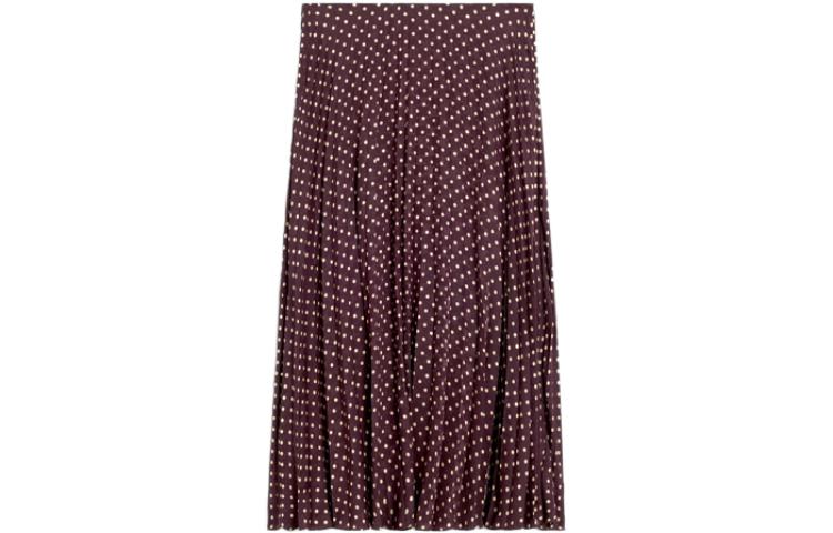 CELINE Casual Long Skirts Women's Burgundy
