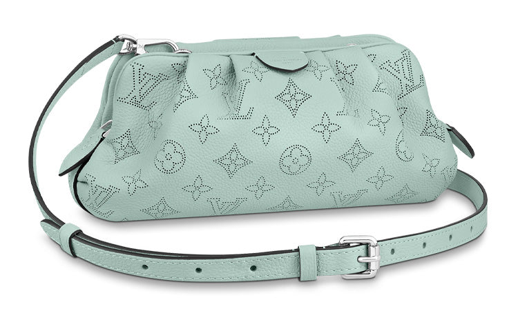 LOUIS VUITTON Scala Calfskin Cloud Bag Clutch Shoulder Bag Crossbody Bag Mini Women's Lake Green