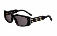 DIOR Irregular Shape Sunglasses Women's Black