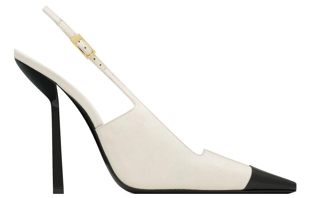SAINT LAURENT Ines 100mm Leather Pumps