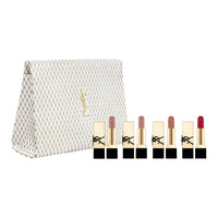 SAINT LAURENT 2024 Christmas Limited Mini Square Tube Lipstick Makeup Sample Set Easy to Blend Complexion 5 Piece Set