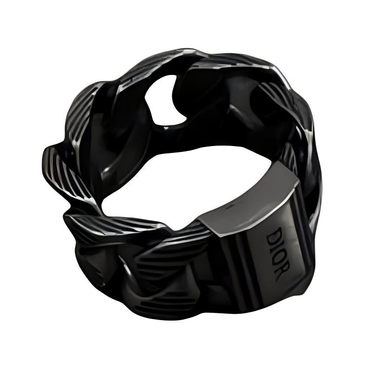 DIOR Sterling Silver Rings Men's Silver
