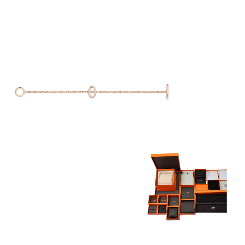 HERMES 18K Rose Gold Bracelets Women's Gold