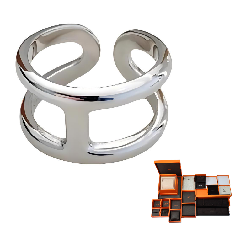 HERMES 925 Sterling Silver Rings Women's Silver