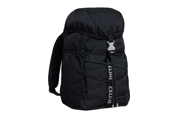 CELINE Fabric Backpack Medium Size Men's Black