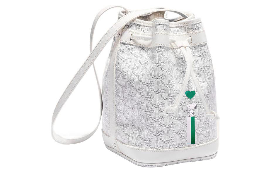 GOYARD Snoopy Co branded Petit Flot Canvas With Leather Bucket Bag, Shoulder Bag Women's