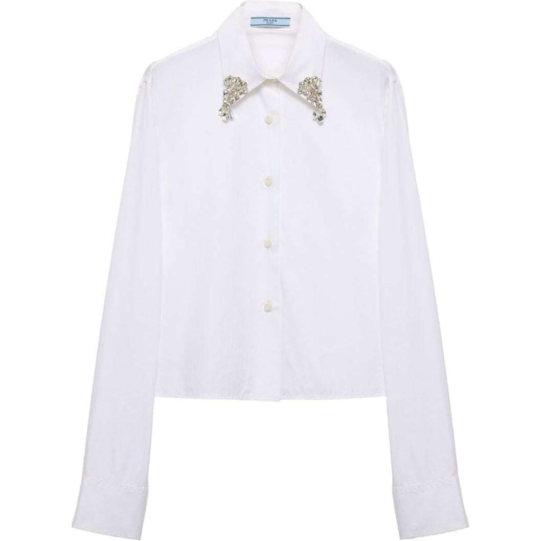 PRADA Embellished Button-Up Shirt