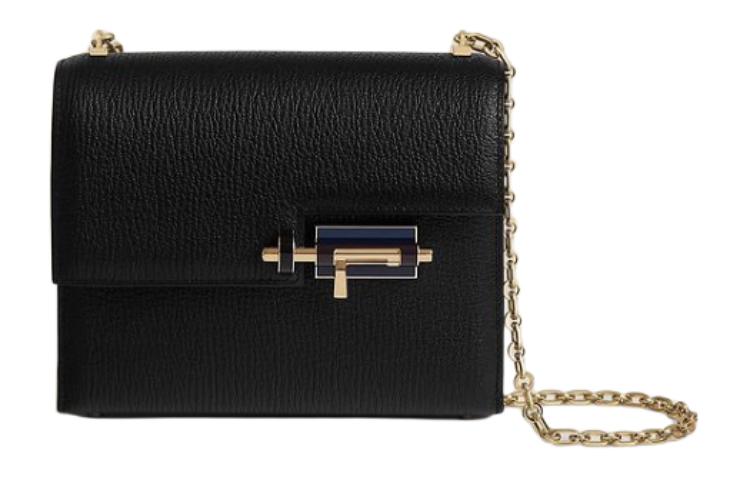 HERMES Verrou Mysore Goat Skin Shoulder Bag Crossbody Bag Mini Women's 89 Noir Black