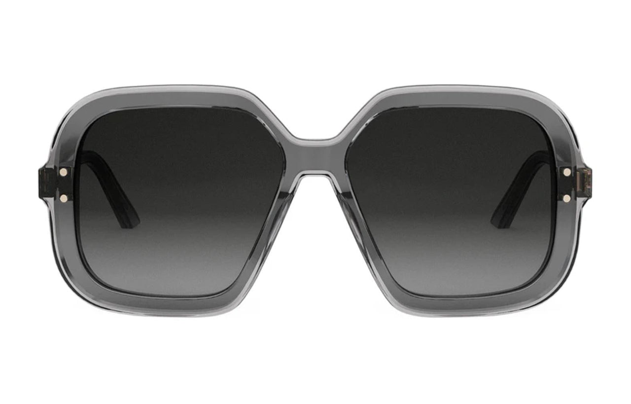 DIOR Acetate Irregular Shape Sunglasses Men's Gray