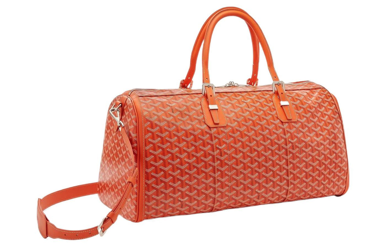 GOYARD Leather Bag Straps Medium Size Unisex Orange