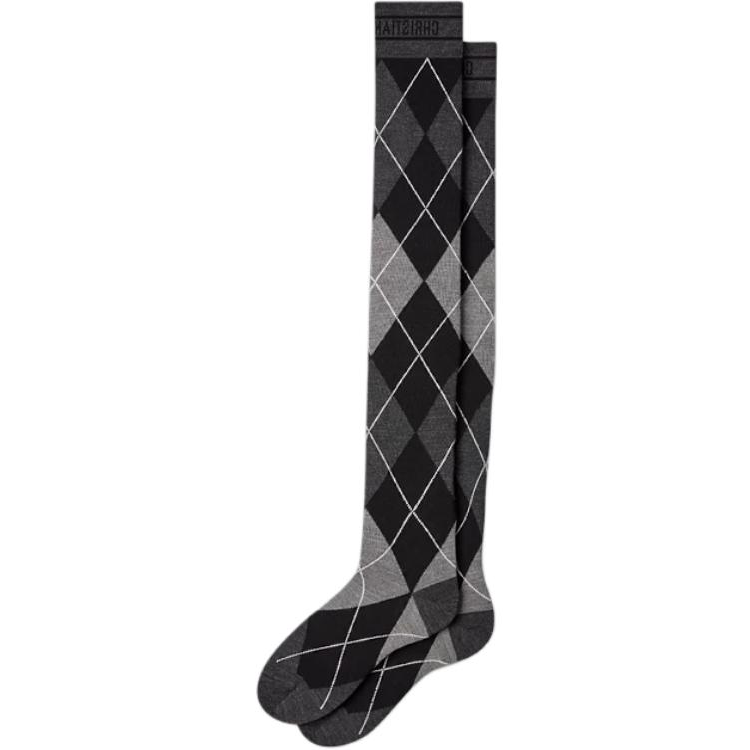 DIOR SS25 Knee High Socks Women's 1 Pack Gray