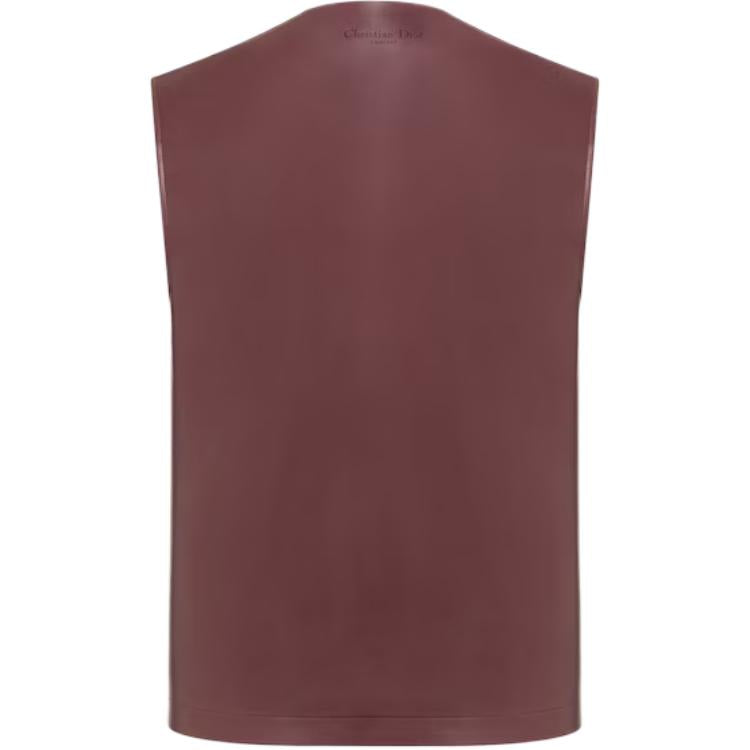 DIOR Tank Tops Men Burgundy