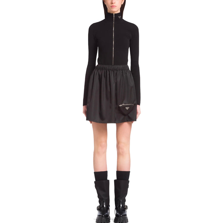 PRADA Casual Short Skirts Women's Black