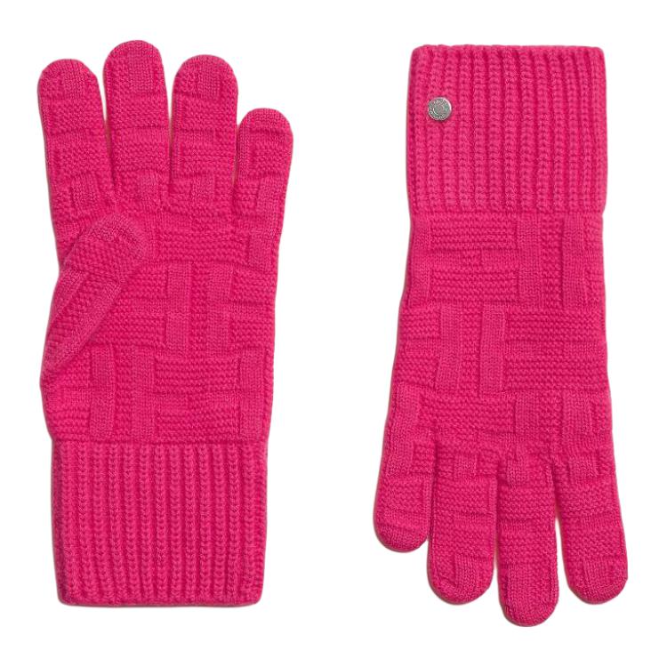 HERMES - Knit Gloves Women's Pink