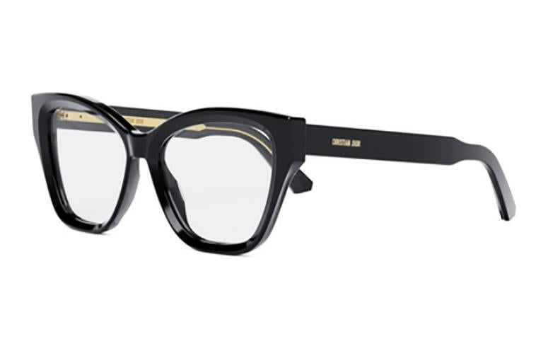 DIOR Acetate Irregular Shape Eyeglass Frames Women's Black