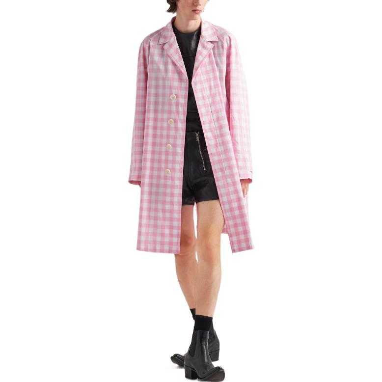 PRADA Coats Men White Pink